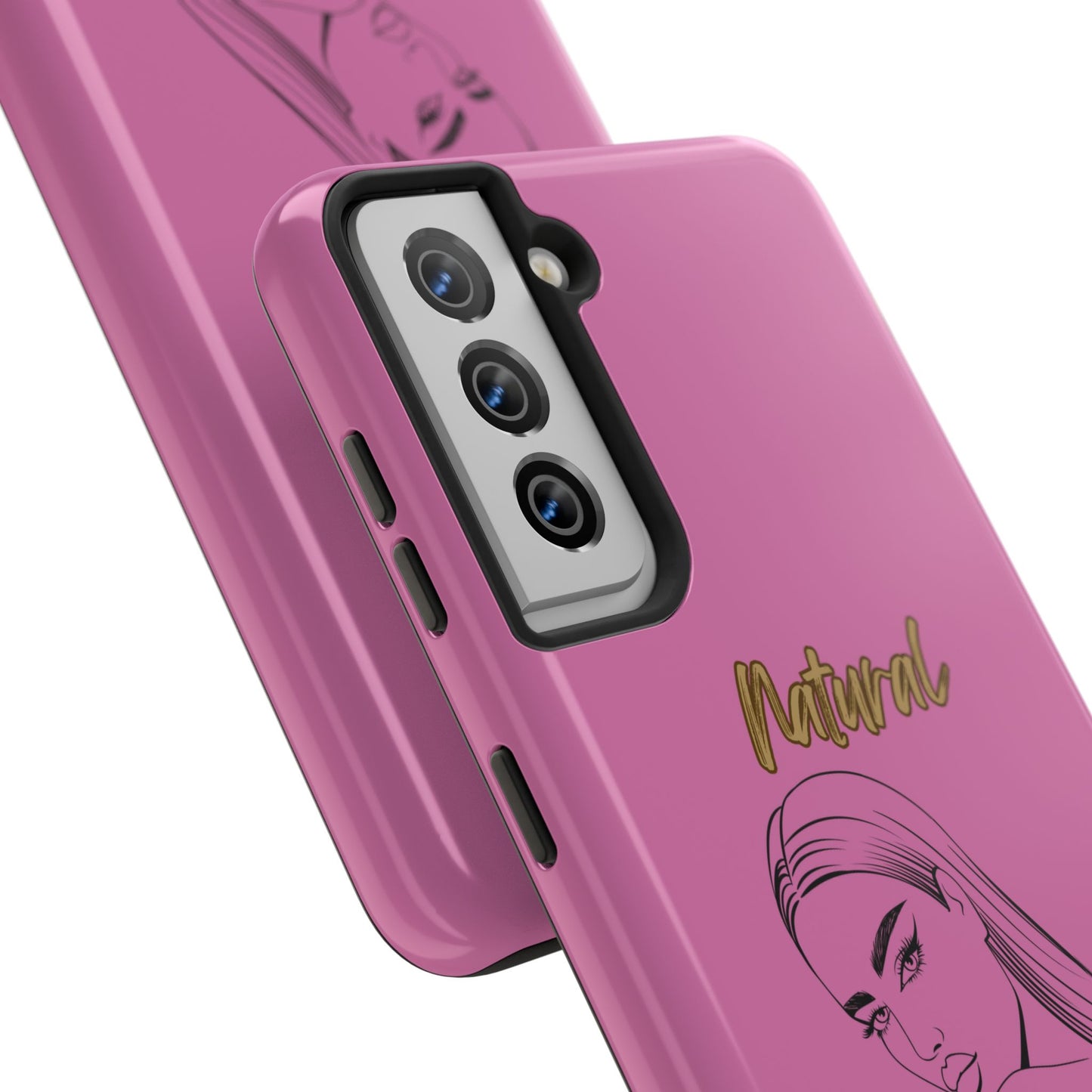 Natural Woman The Stare (BL)Tough Phone Cases LIGHT PINK
