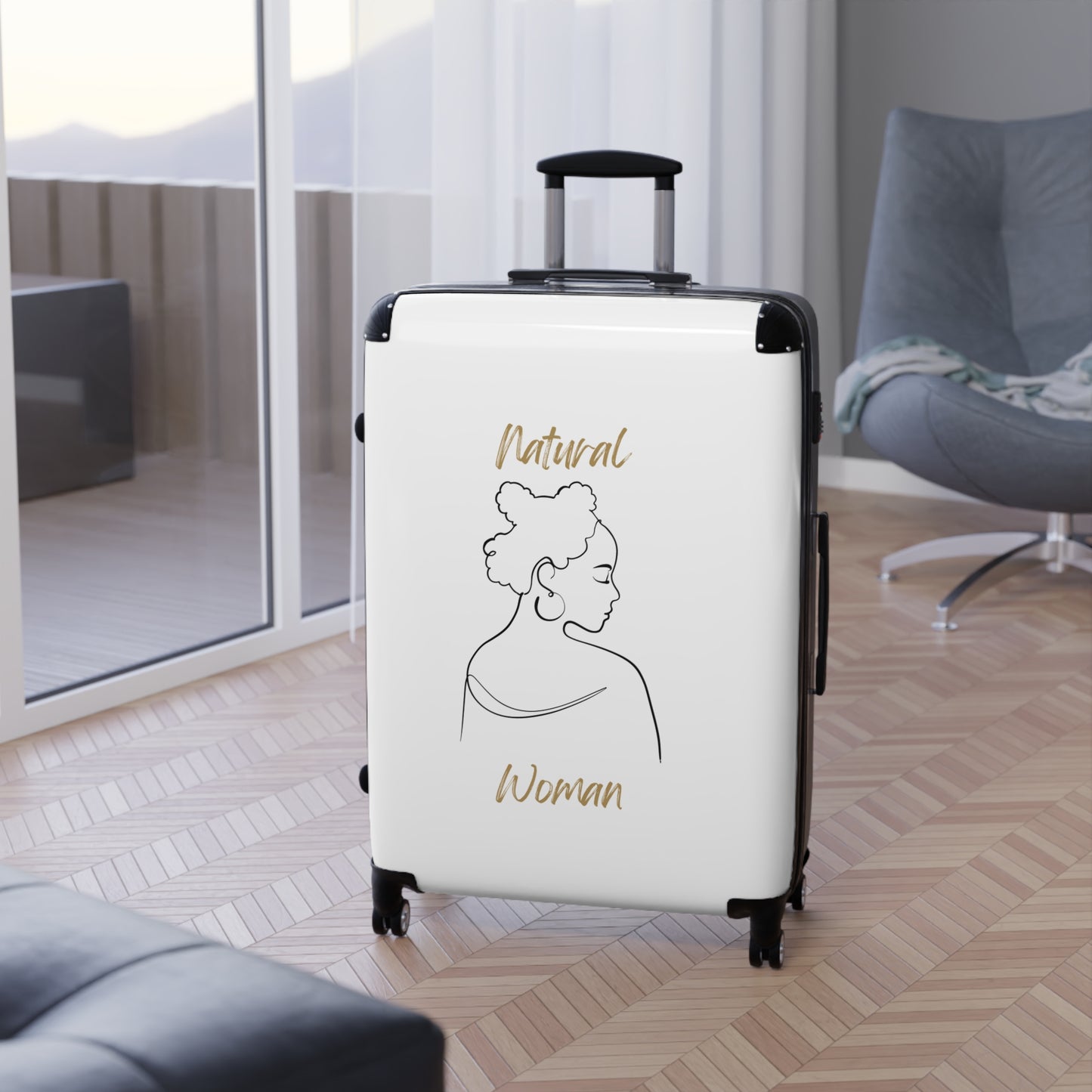 Natural Woman Twists (BL) Suitcase WHITE