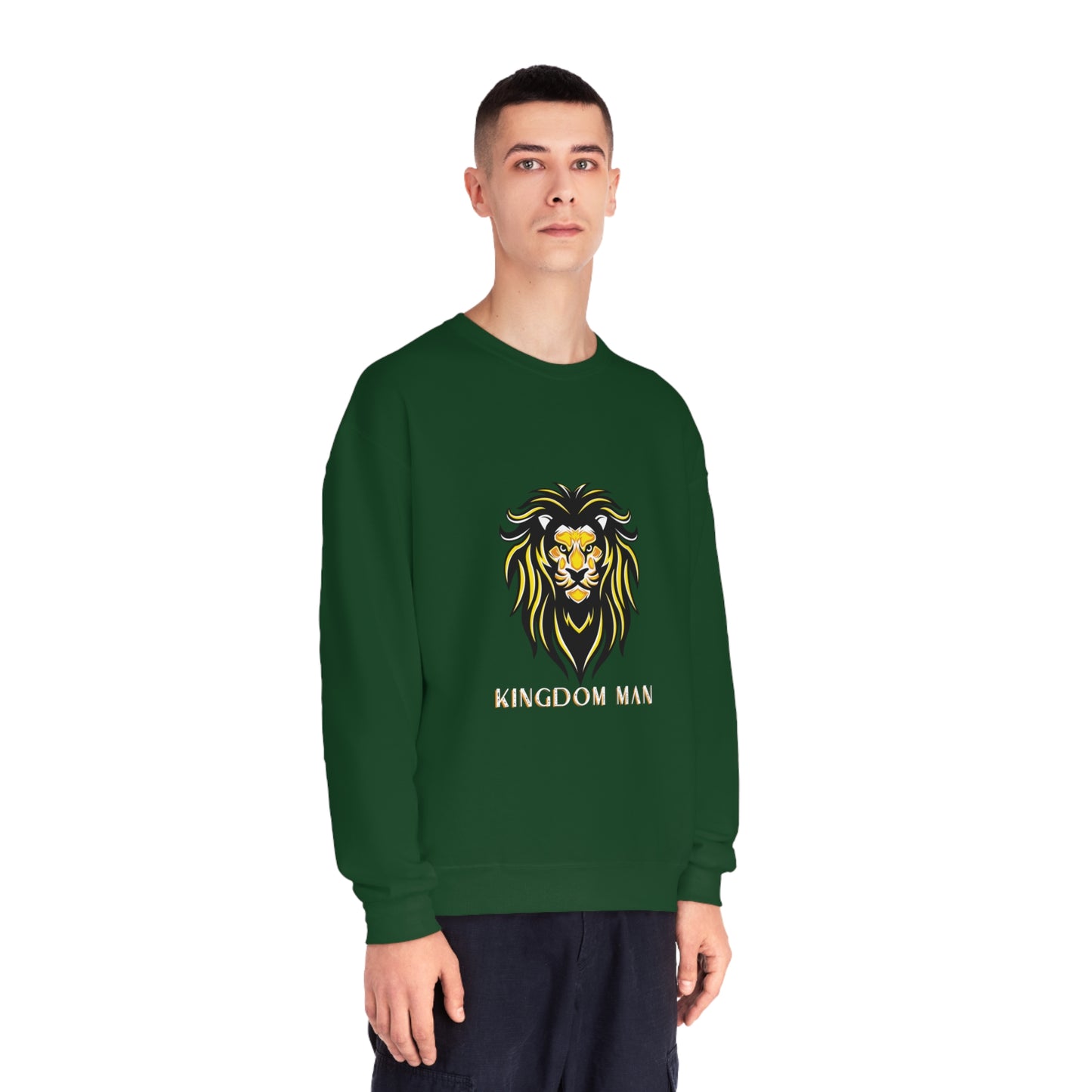 Kingdom Man (White/Gold) Crewneck Sweatshirt