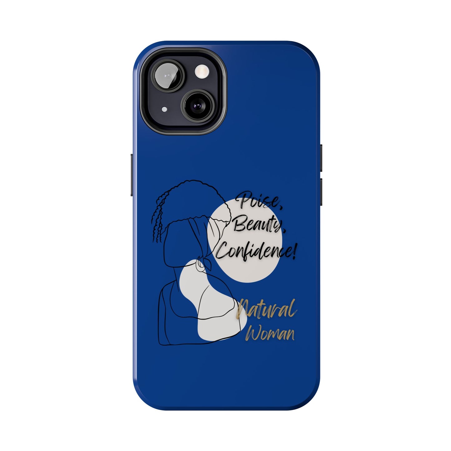 Natural Woman Puff (BL)Tough Phone Cases DARK BLUE