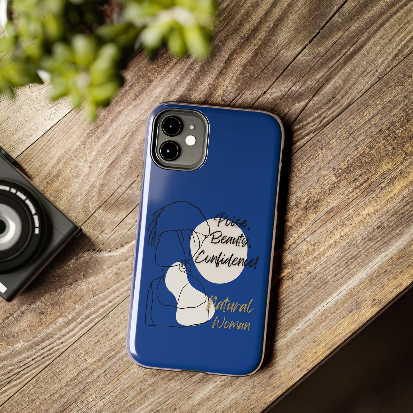 Natural Woman Puff (BL)Tough Phone Cases DARK BLUE