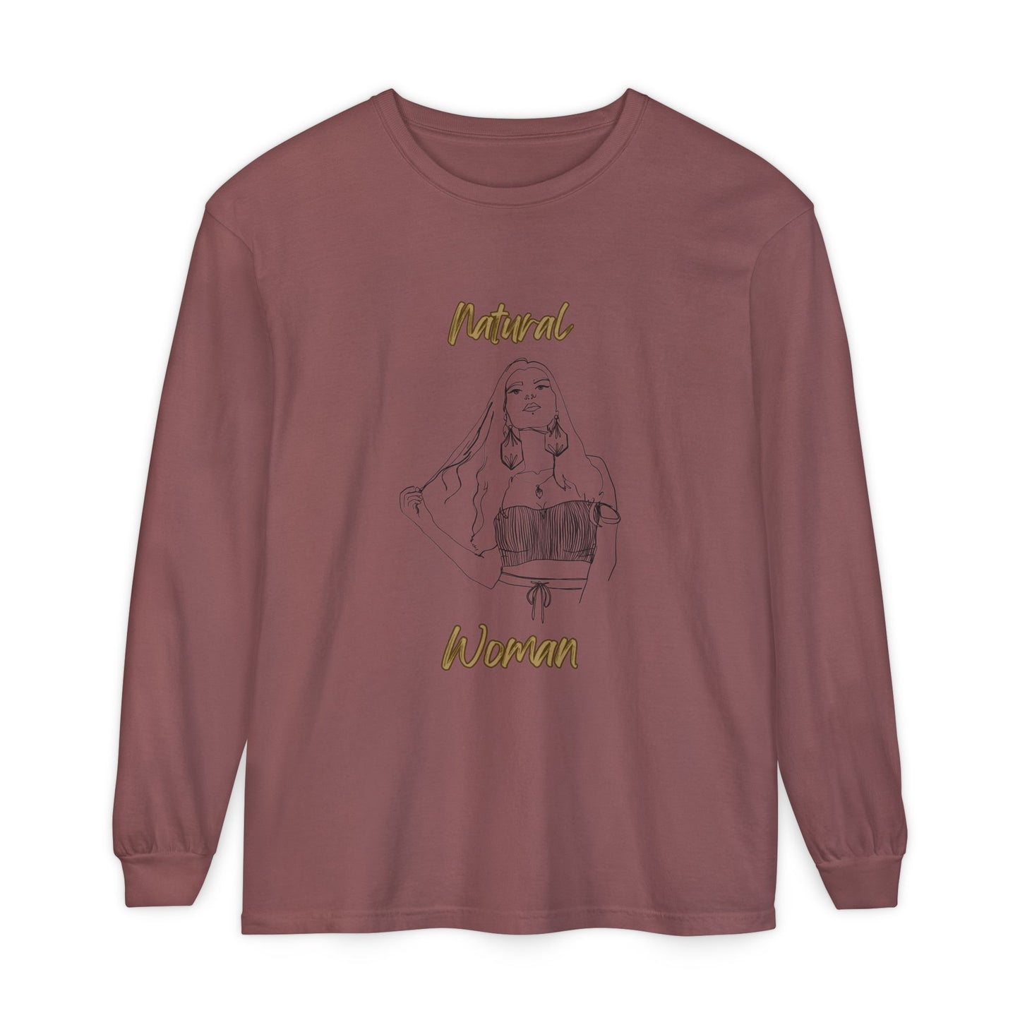 Natural Woman Thinking (BL) Long Sleeve T-Shirt