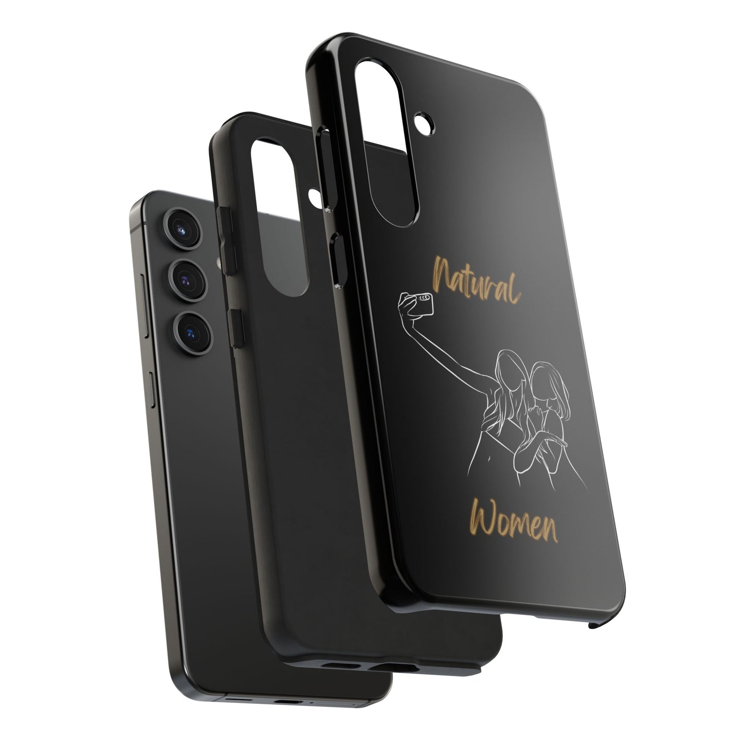 Natural Woman Friends Selfie (WL)Tough Phone Cases BLACK