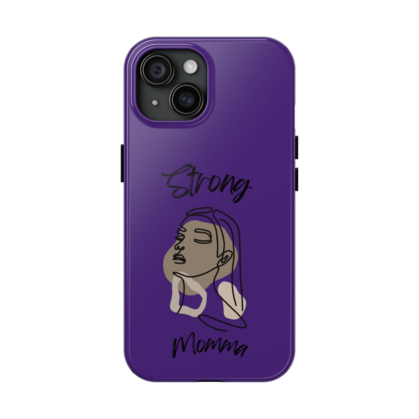 STRONG MOMMA Samsung Galaxy Tough Phone Cases (BL) Purple