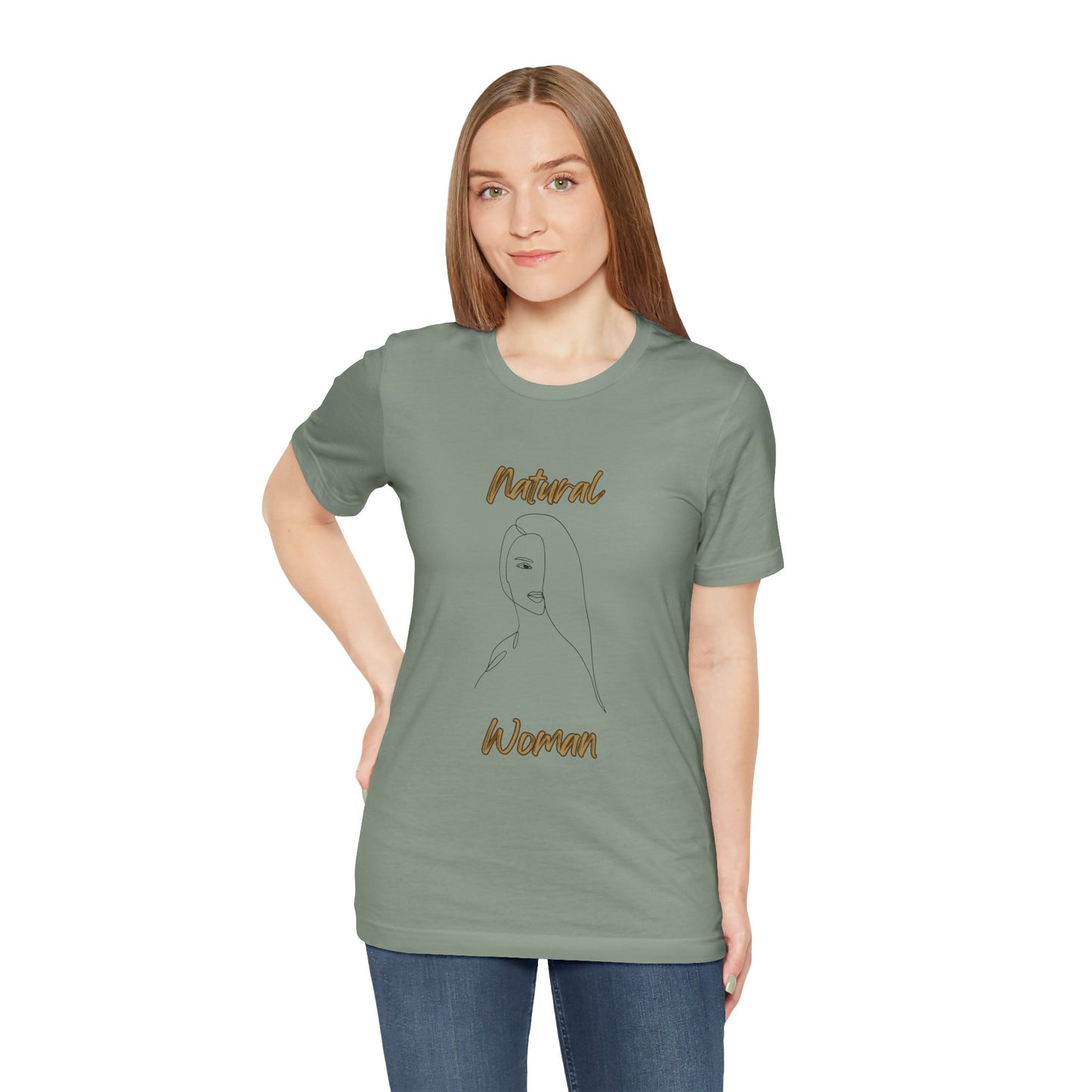 Natural Woman Covered Eye (BL) Short Sleeve T-Shirt