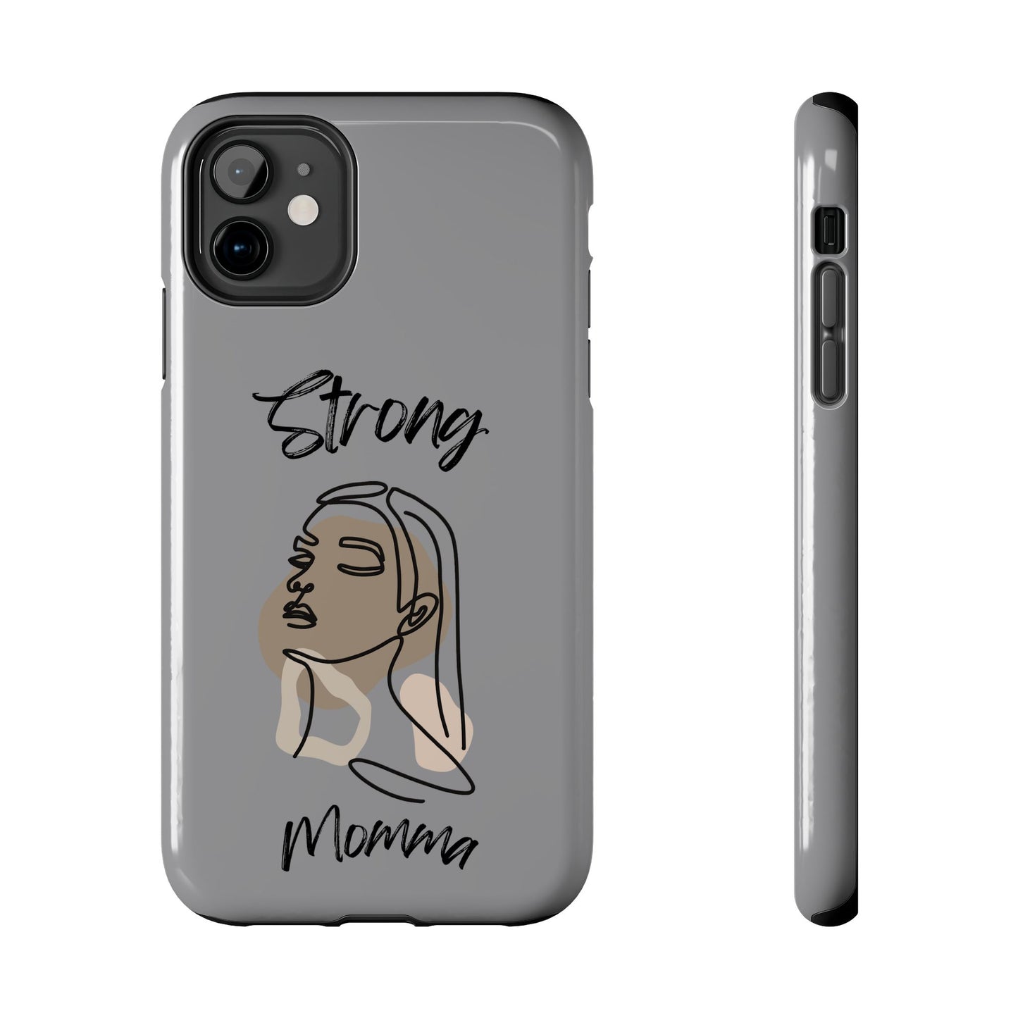 STRONG MOMMA Samsung Galaxy Tough Phone Cases (BL) Grey