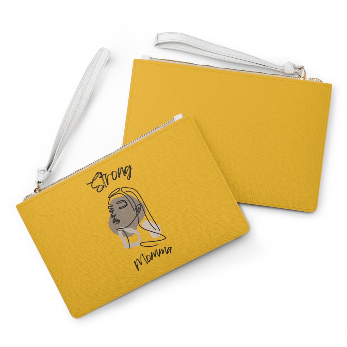 Strong Momma (BL) Clutch Bag YELLOW