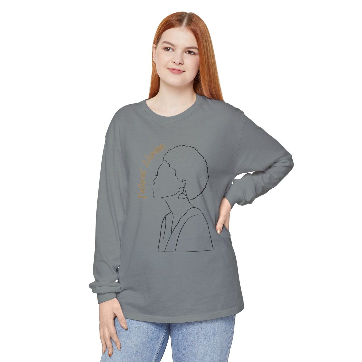 Natural Woman Sm Fro (BL) Long Sleeve T-Shirt