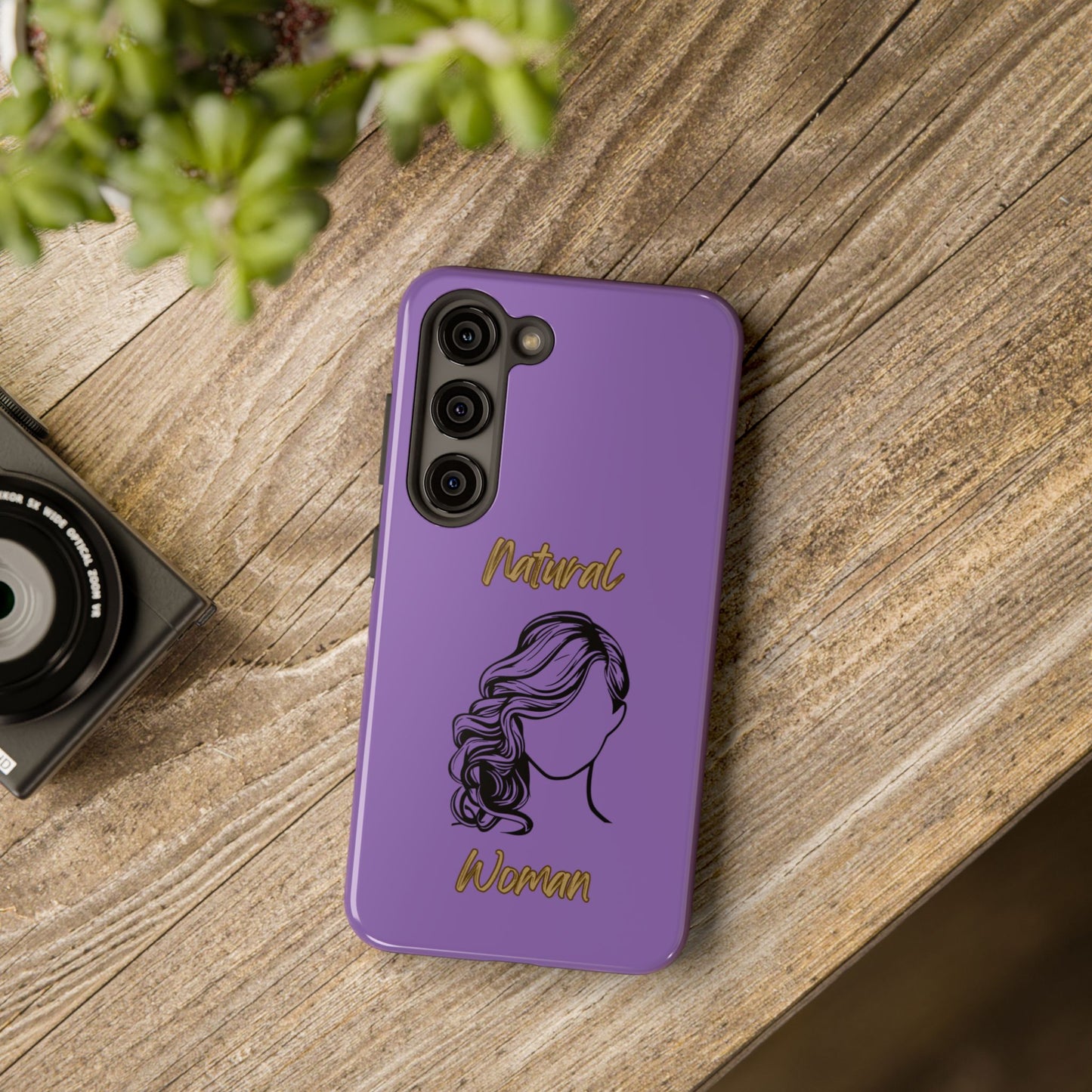 Natural Woman Long Curl (BL)Tough Phone Cases LIGHT PURPLE