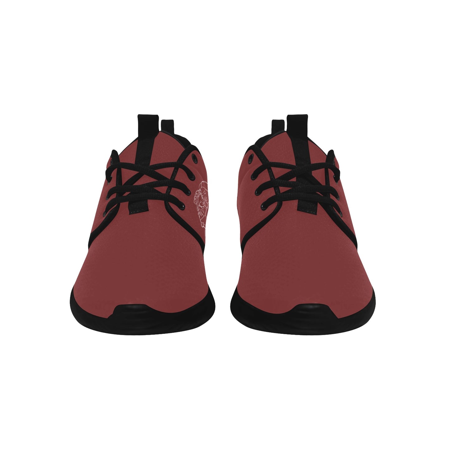 Natural Woman ME & MY GIRLS (WL) MAROON w/ Black Sole Sneakers