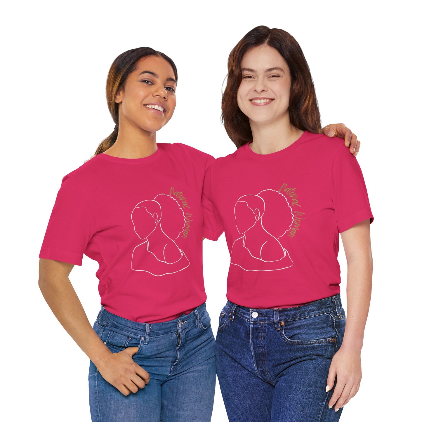 Natural Woman Behind Head Puff (WL) Short Sleeve T-Shirt