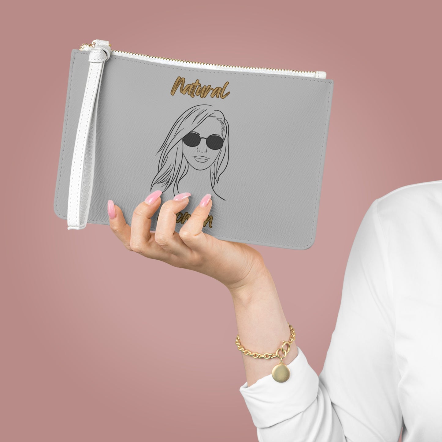 Natural Woman Shades (BL) Clutch Bag LIGHT GREY
