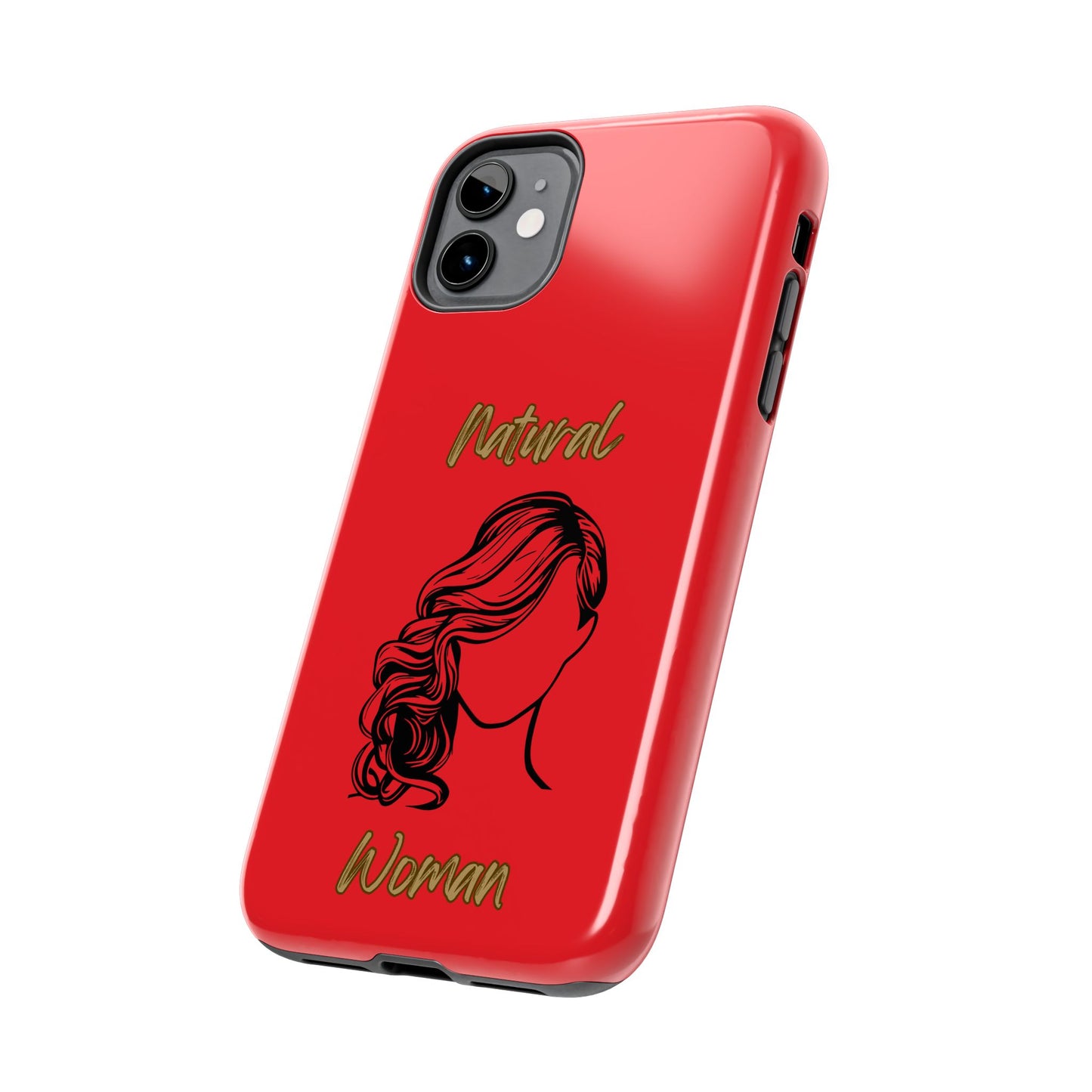 Natural Woman Long Curl (BL)Tough Phone Cases RED