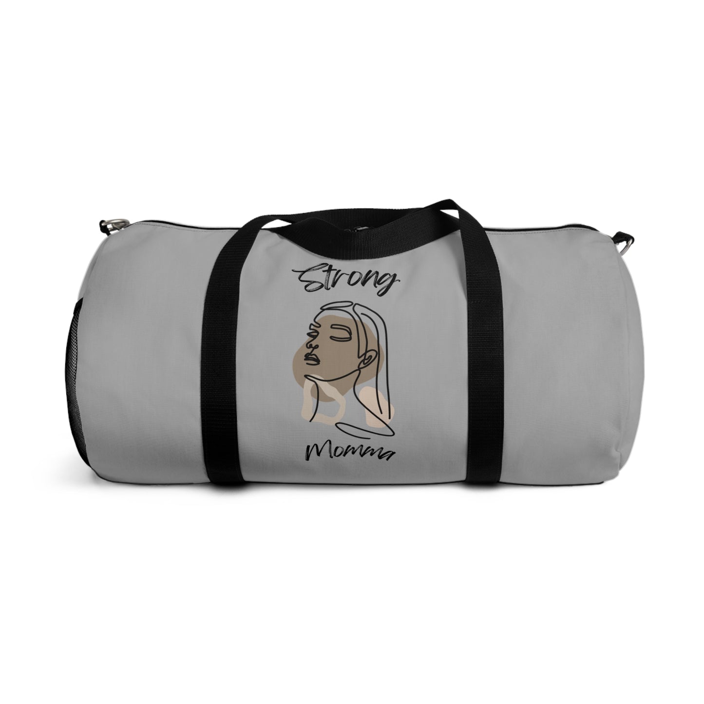 Strong Momma (BL) Duffel Bag LIGHT GREY