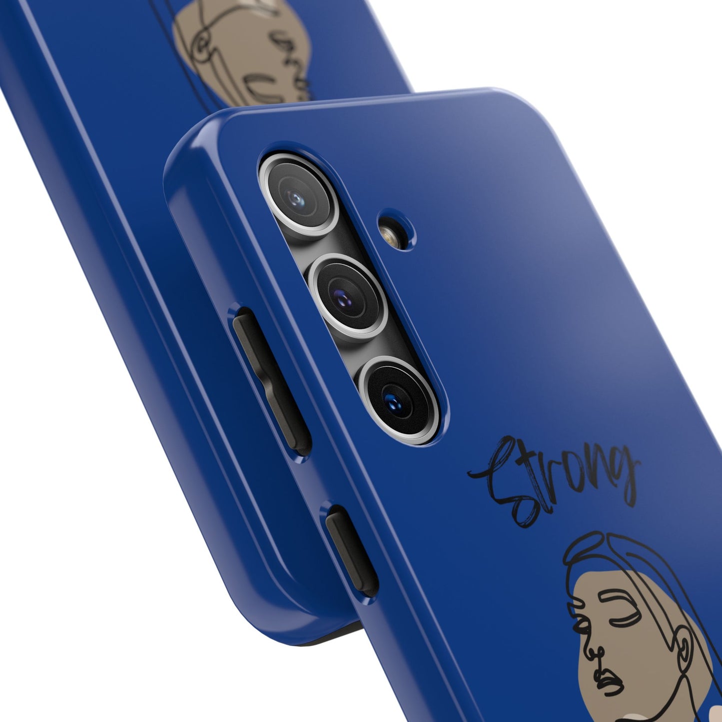 STRONG MOMMA Samsung Galaxy Tough Phone Cases (BL) Dark Blue
