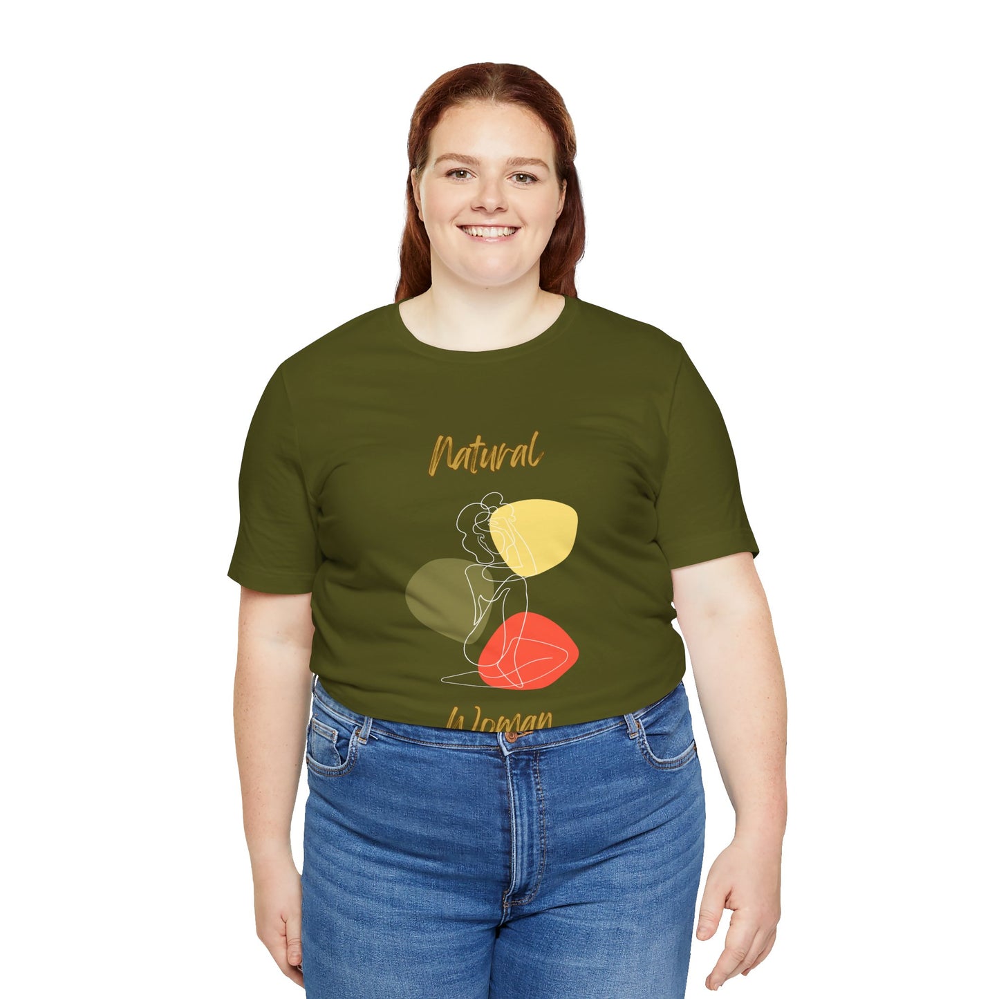 Natural Woman Colorful Pose (WL) Short Sleeve T-Shirt