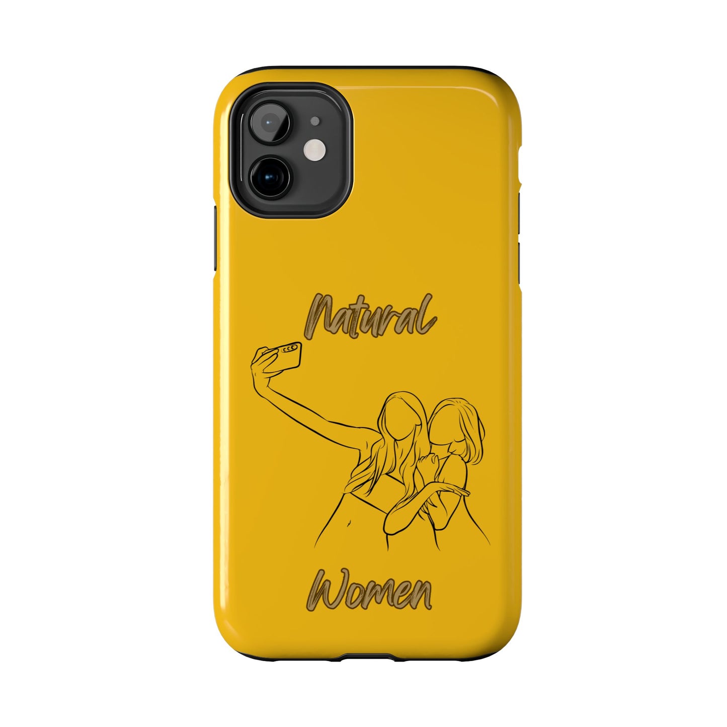 Natural Woman Friends Selfie (BL)Tough Phone Cases YELLOW