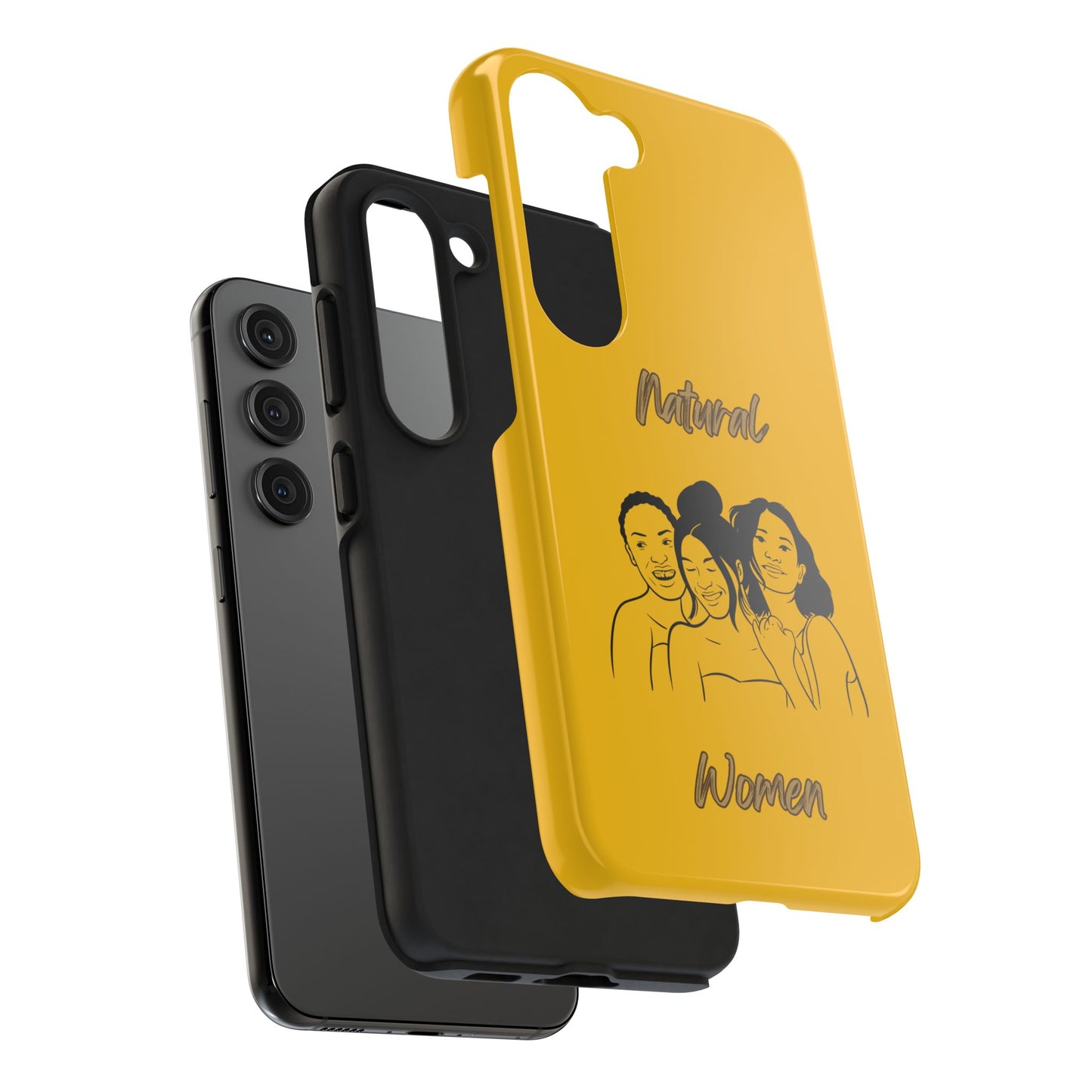 Natural Women Laughing Friends (BL)Tough Phone Cases YELLOW