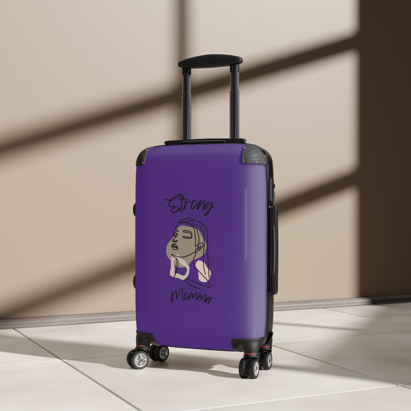 Strong Momma (BL) Luggage Bags PURPLE
