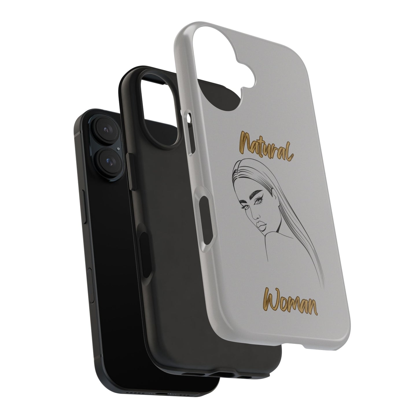 Natural Woman The Stare (BL)Tough Phone Cases LIGHT GREY