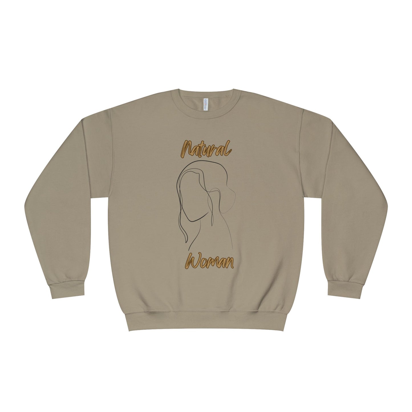 Natural Woman Hanging hair (BL) Crewneck Sweatshirt
