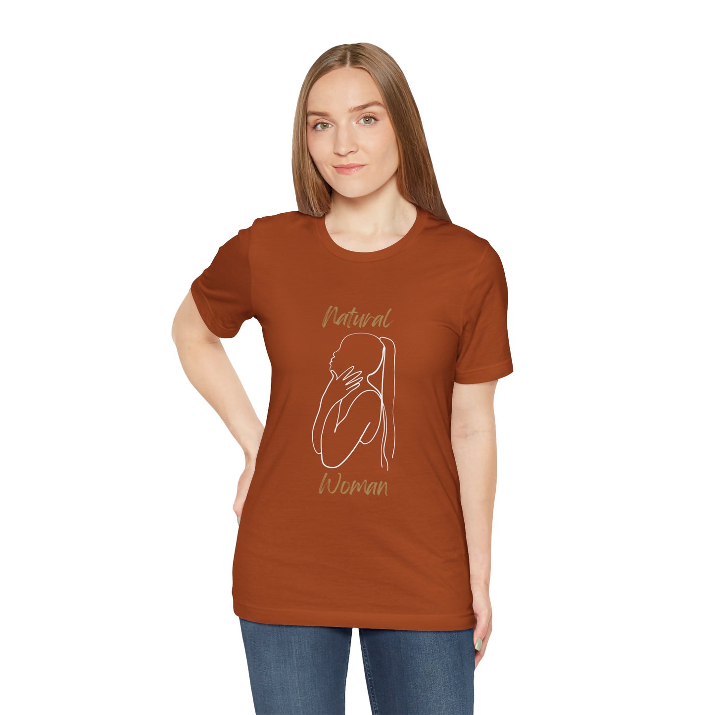 Natural Woman Ponytail (WL) Short Sleeve T-Shirt