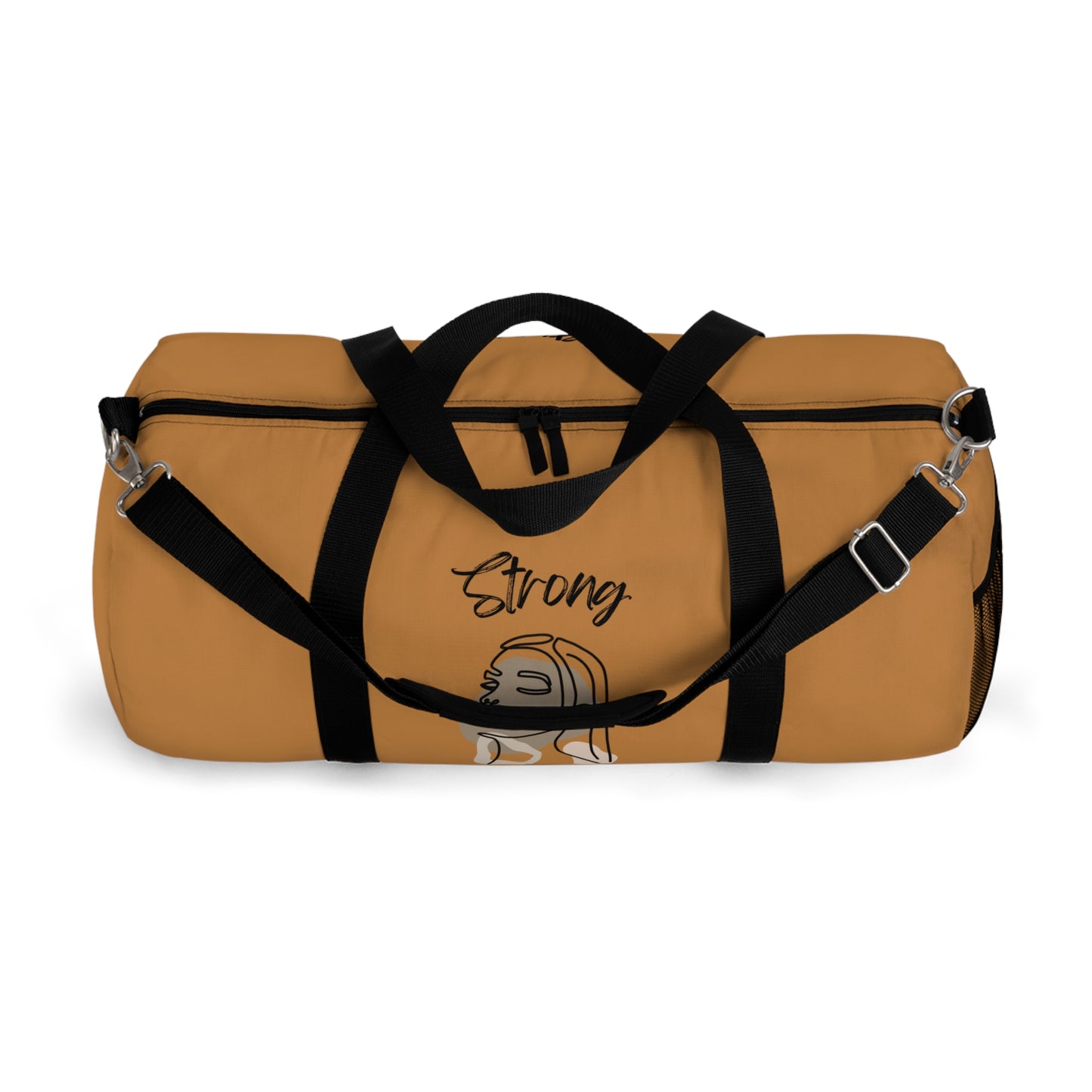 Strong Momma (BL) Duffel Bag LIGHT BROWN