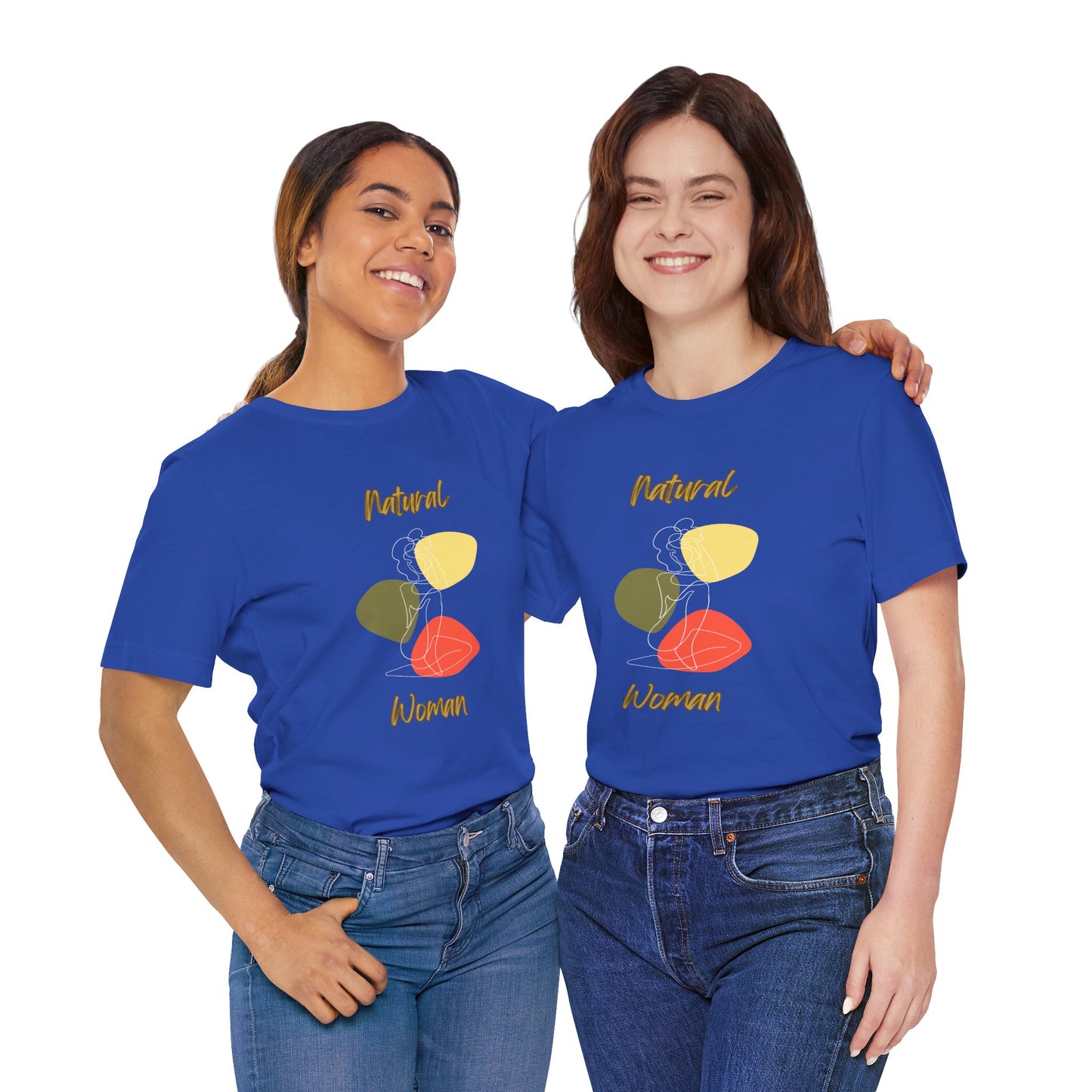 Natural Woman Colorful Pose (WL) Short Sleeve T-Shirt