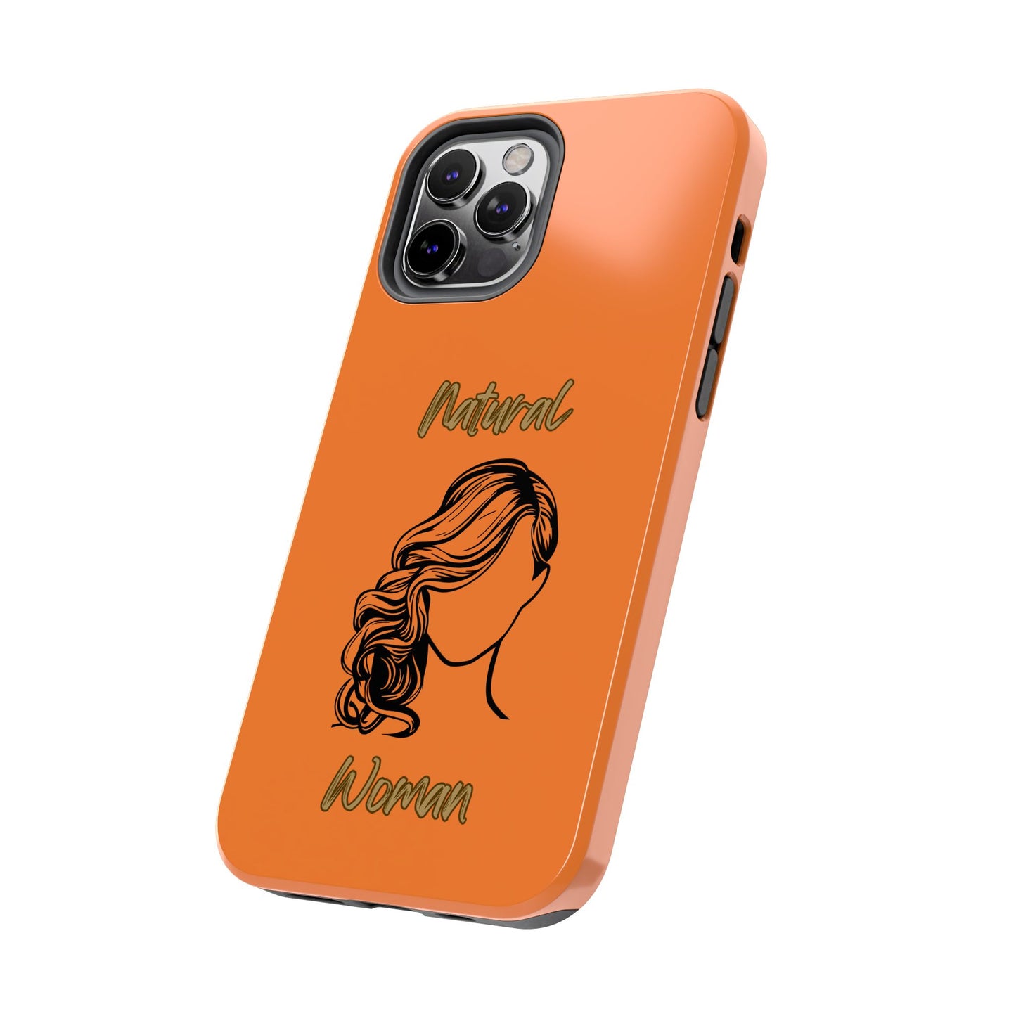 Natural Woman Long Curl (BL)Tough Phone Cases CRUSTA