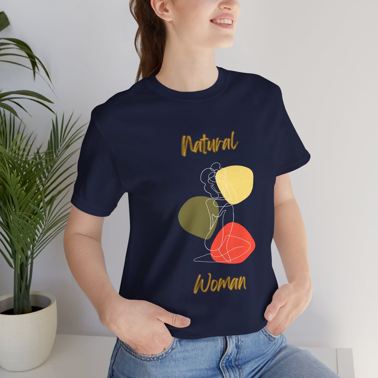 Natural Woman Colorful Pose (WL) Short Sleeve T-Shirt