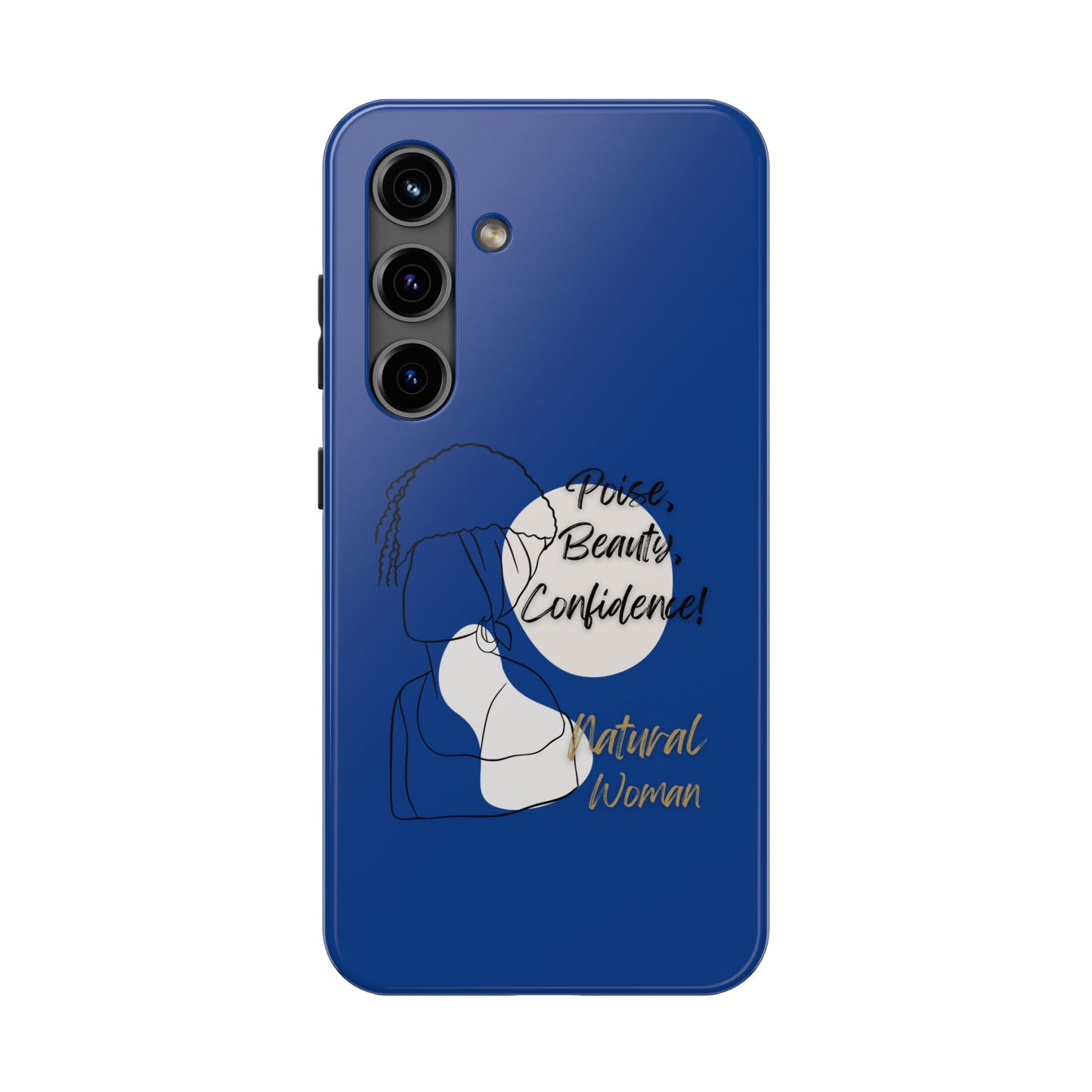 Natural Woman Puff (BL)Tough Phone Cases DARK BLUE