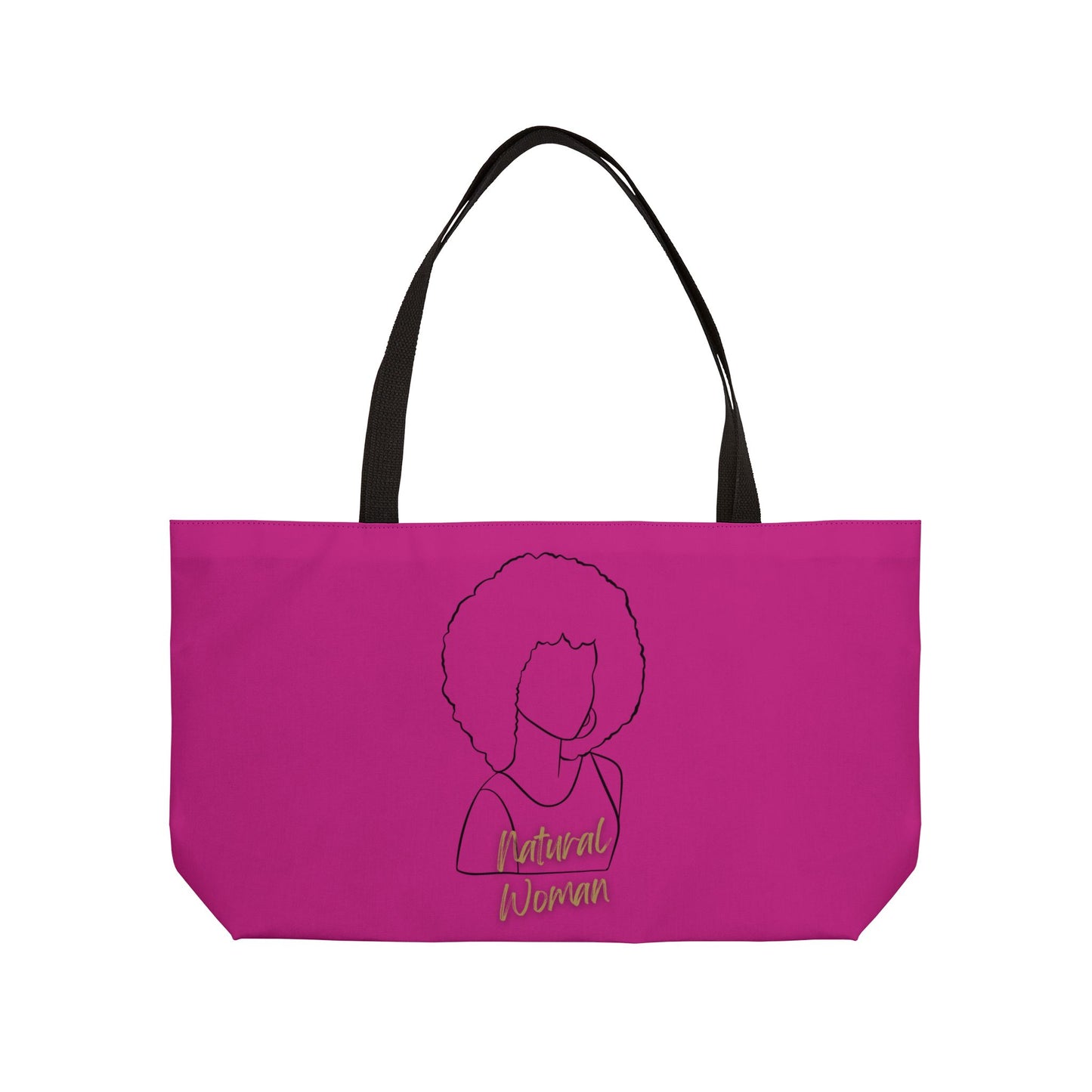 Natural Woman Afro (BL) Weekender Tote Bag PINK