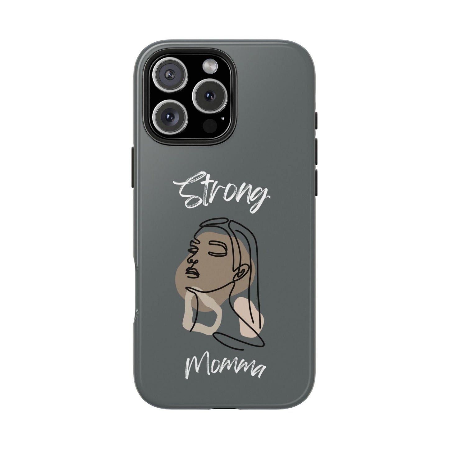 Strong Momma (WL) Tough Phone Cases DARK GREY