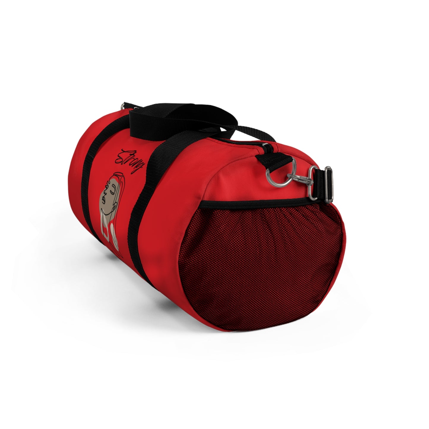 Strong Momma (BL) Duffel Bag RED