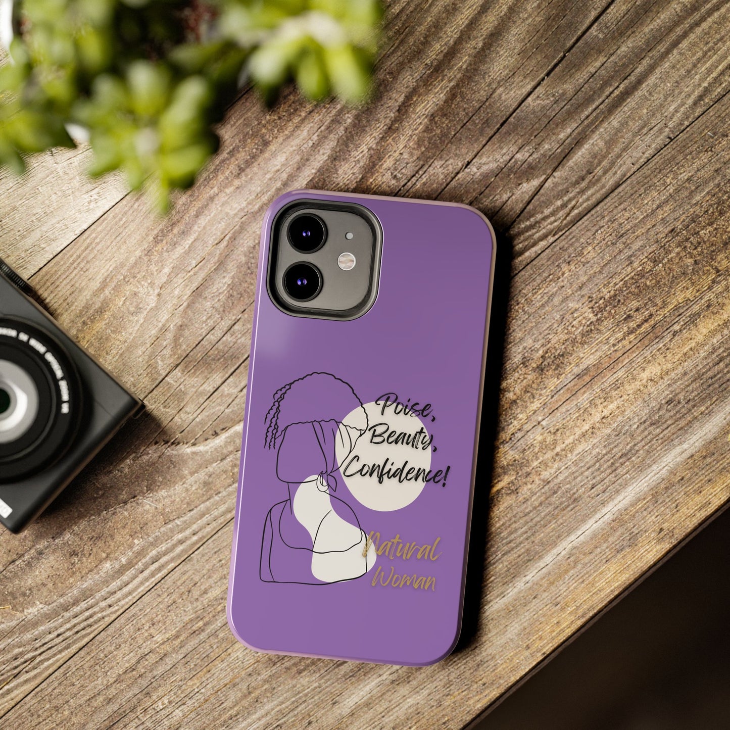 Natural Woman Puff (BL)Tough Phone Cases LIGHT PURPLE