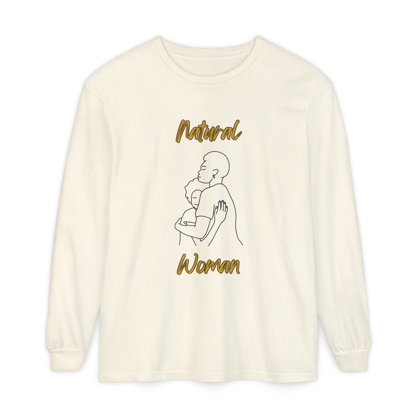 Natural Woman Safe With Momma (BL) Long Sleeve T-Shirt
