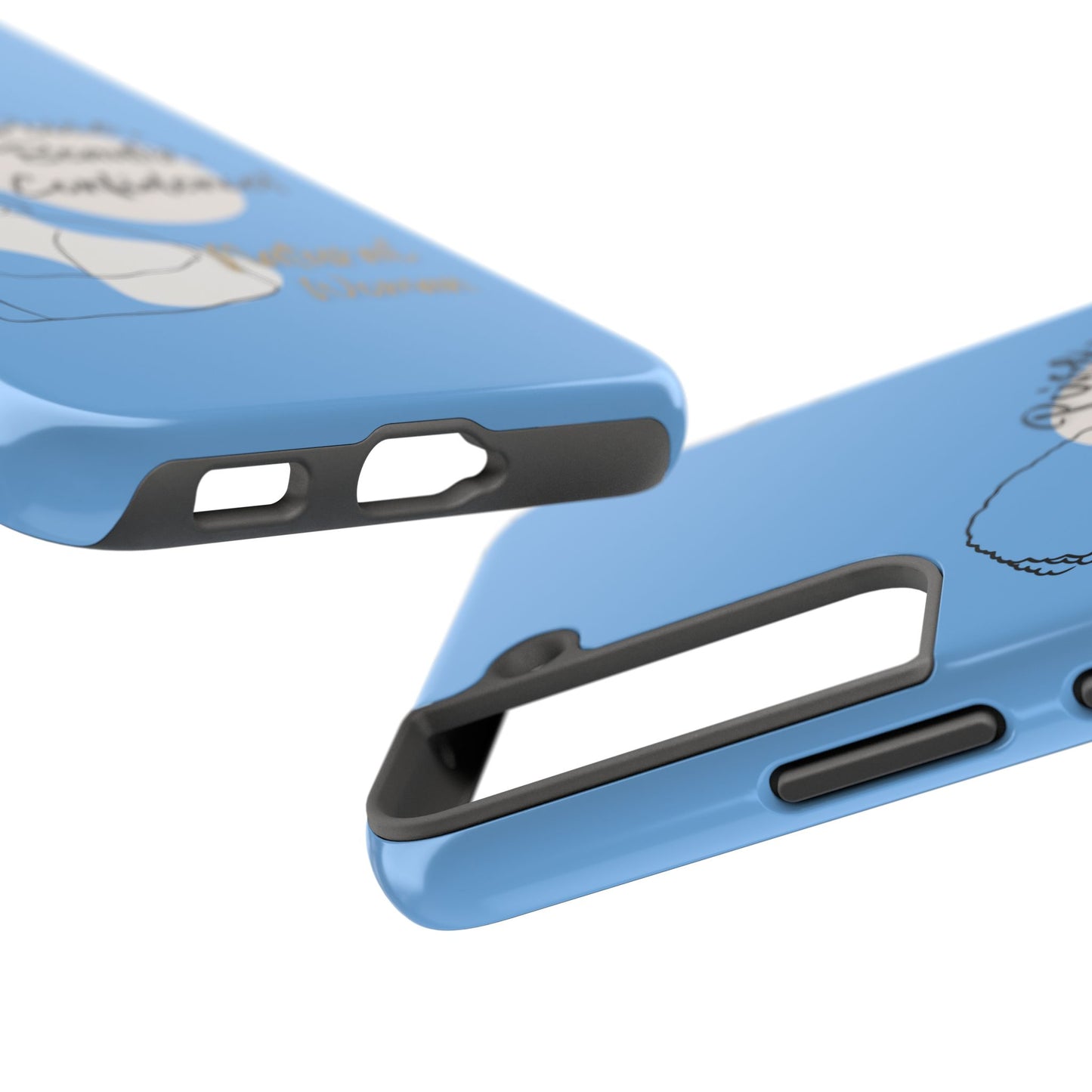 Natural Woman Puff (BL)Tough Phone Cases LIGHT BLUE
