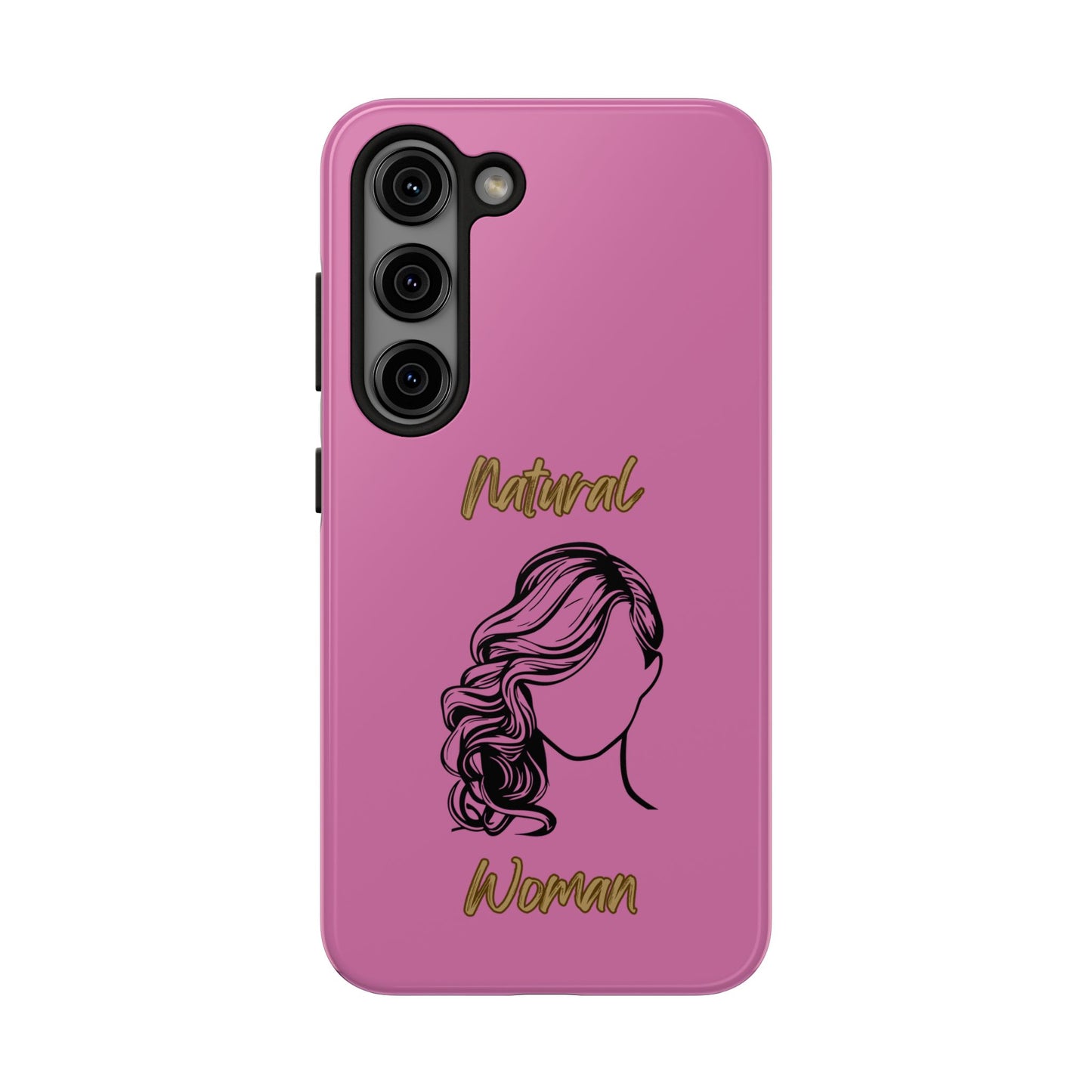 Natural Woman Long Curl (BL)Tough Phone Cases LIGHT PINK