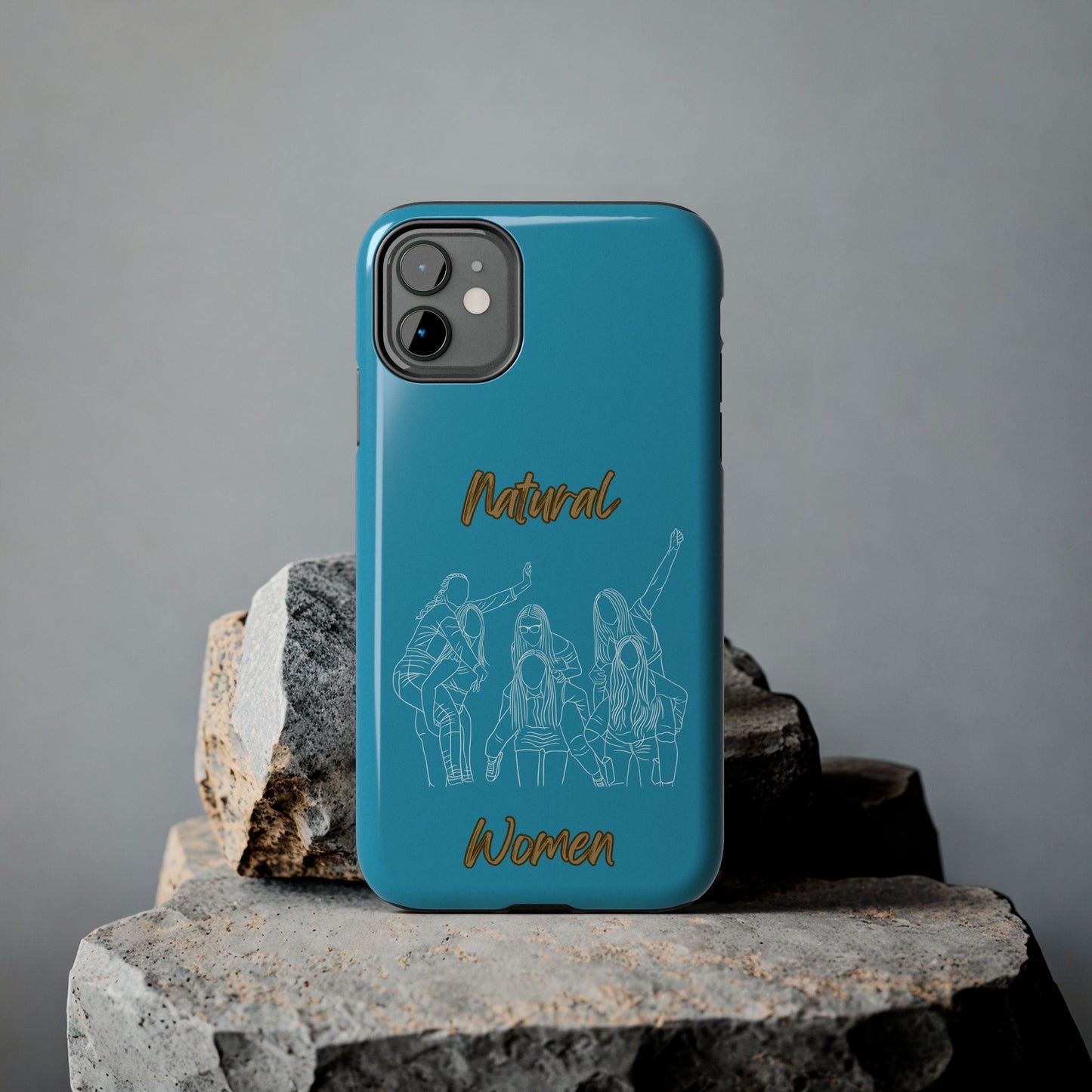 Natural Woman Piggy Back (WL)Tough Phone Cases TURQUOISE