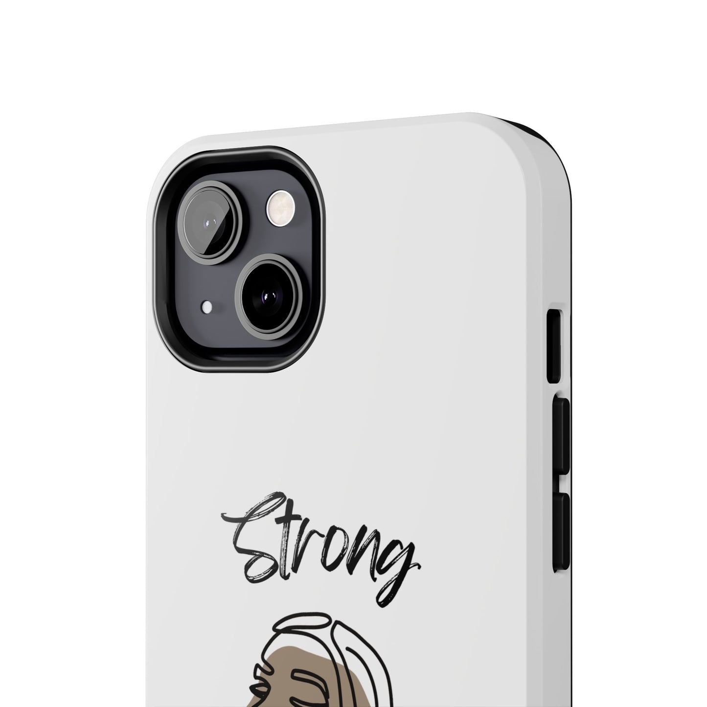 STRONG MOMMA Samsung Galaxy Tough Phone Cases (BL) White