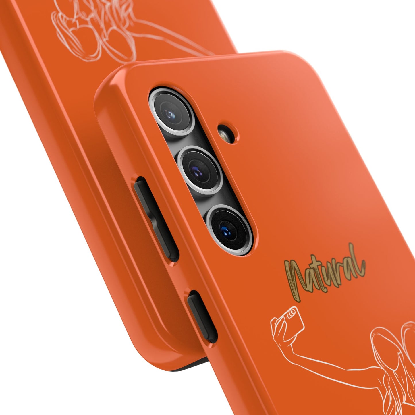 Natural Woman Friends Selfie (WL)Tough Phone Cases ORANGE