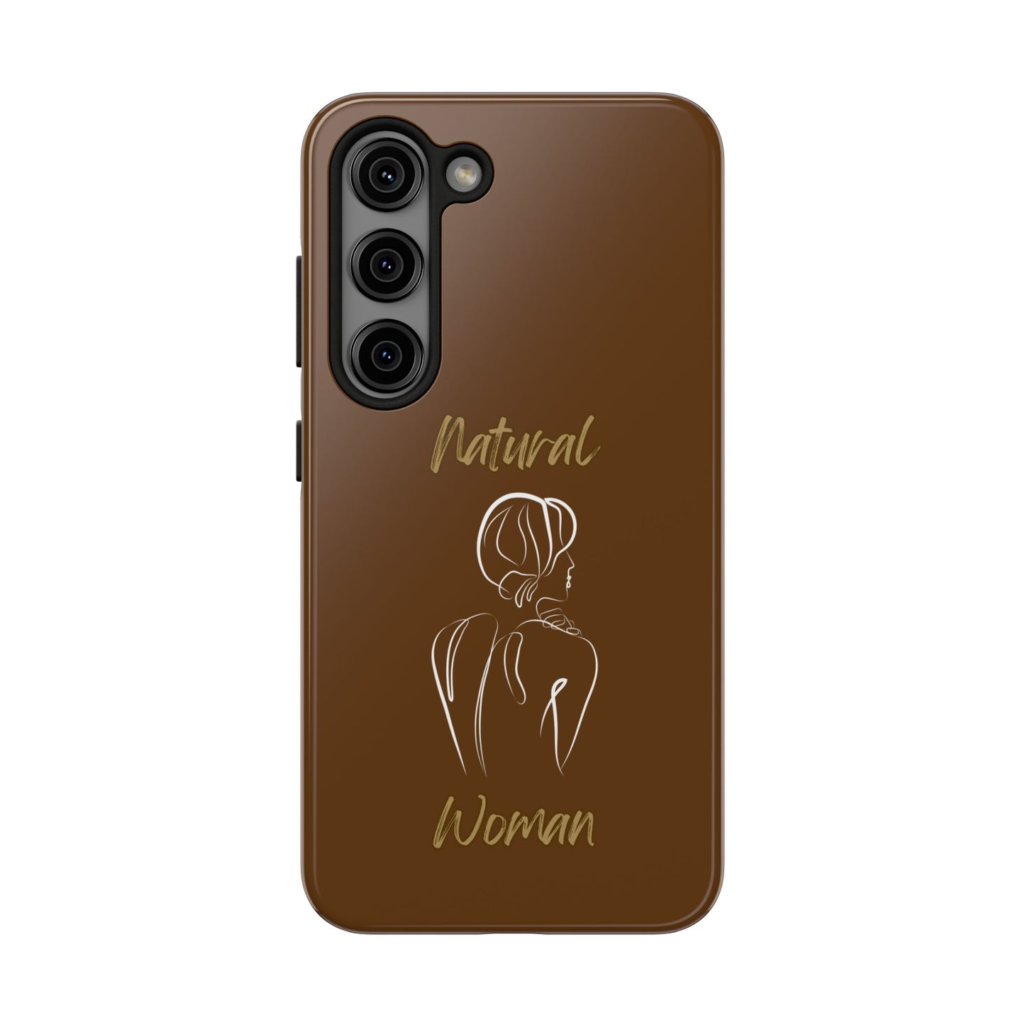 Natural Woman Back (WL)Tough Phone Cases BROWN