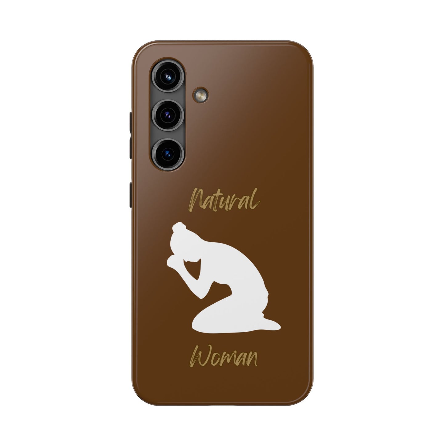 Natural Woman Pray (WL) Tough Phone Cases BROWN