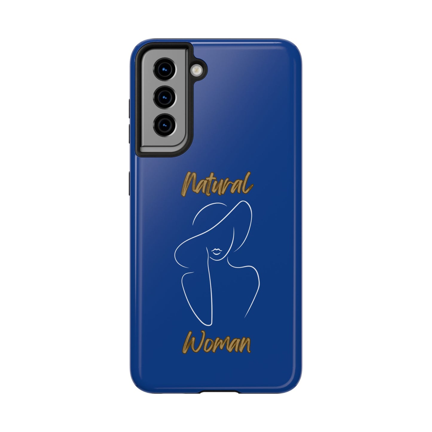 Natural Woman Sun Hat (WL) Tough Phone Cases DARK BLUE