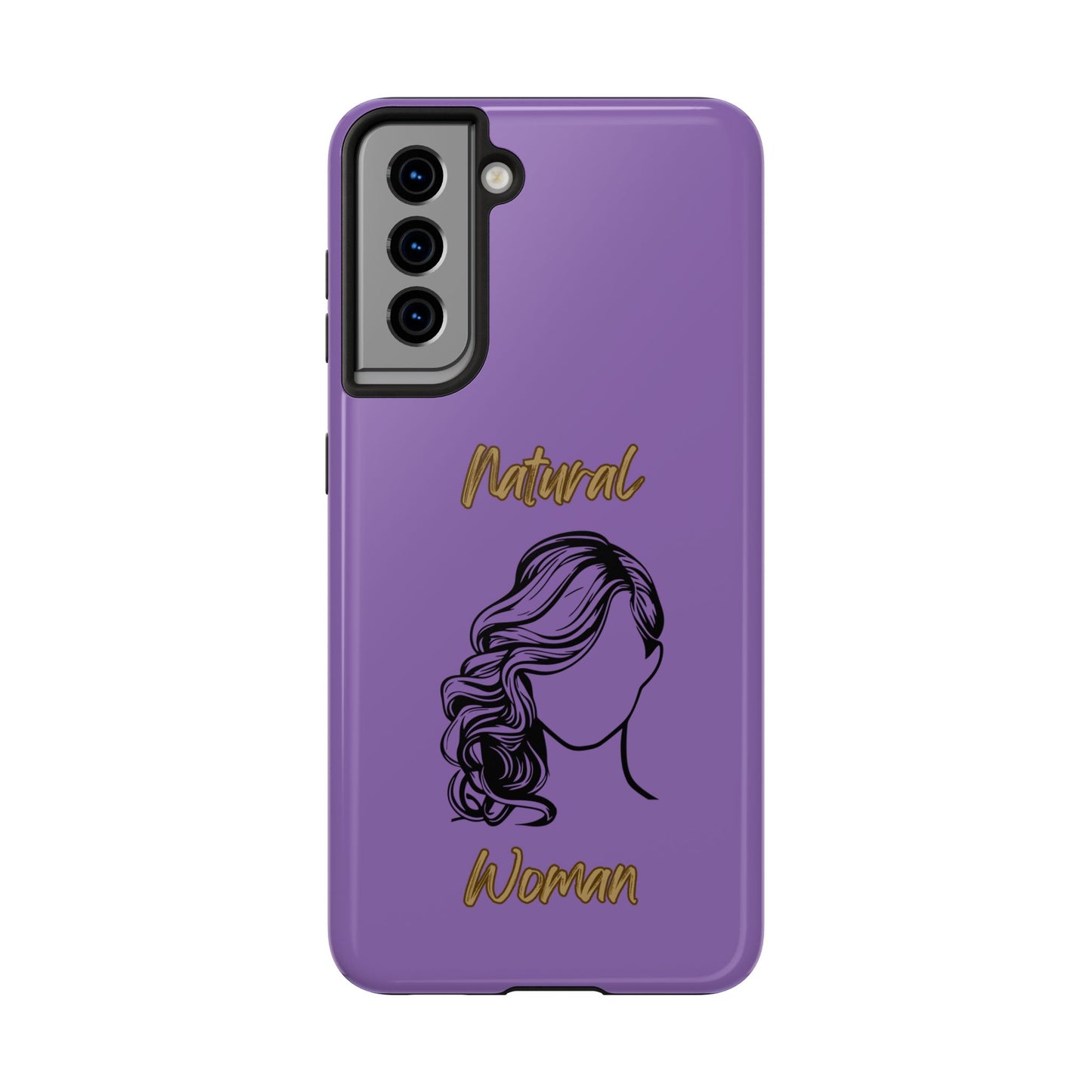 Natural Woman Long Curl (BL)Tough Phone Cases LIGHT PURPLE