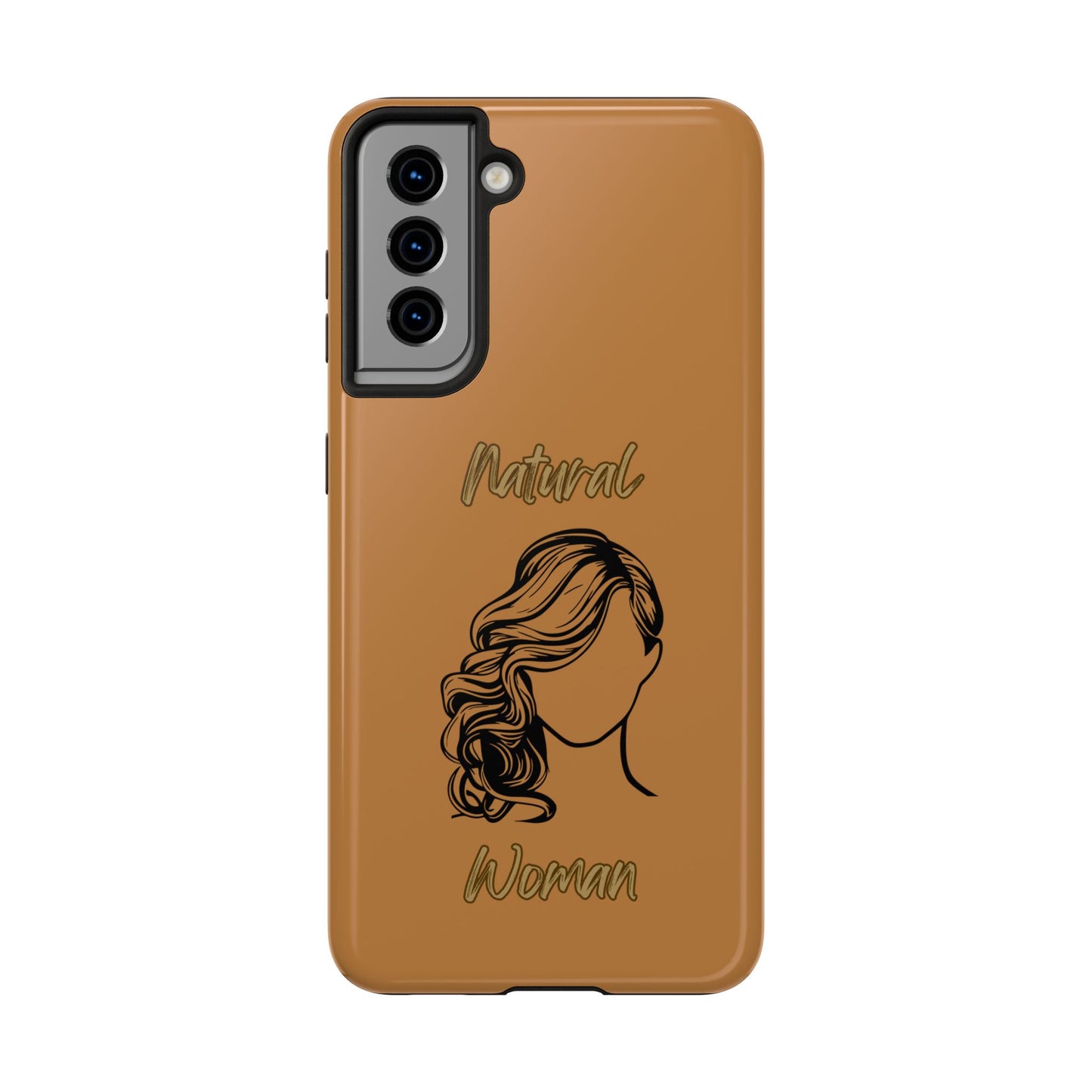 Natural Woman Long Curl (BL)Tough Phone Cases LIGHT BROWN