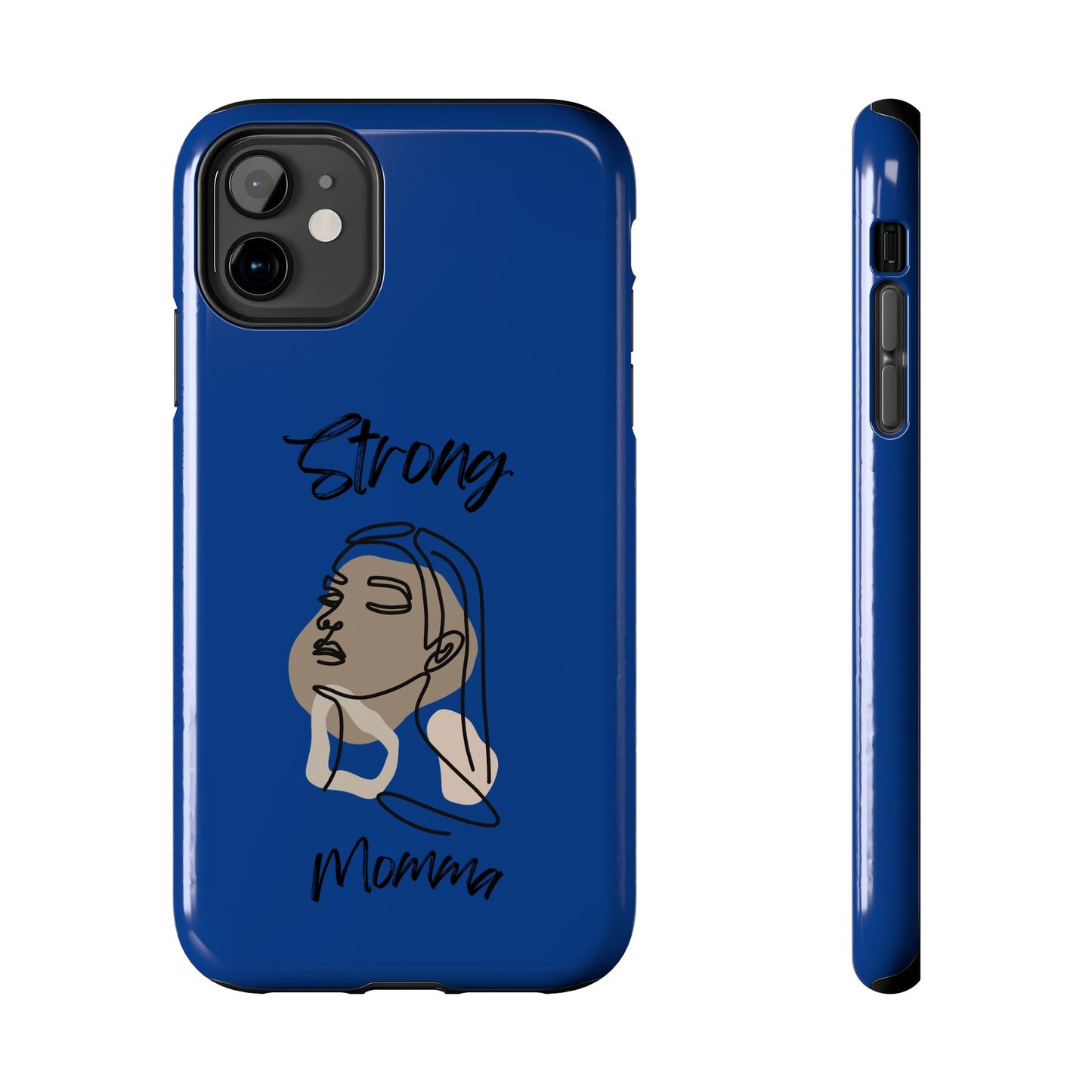 STRONG MOMMA Samsung Galaxy Tough Phone Cases (BL) Dark Blue