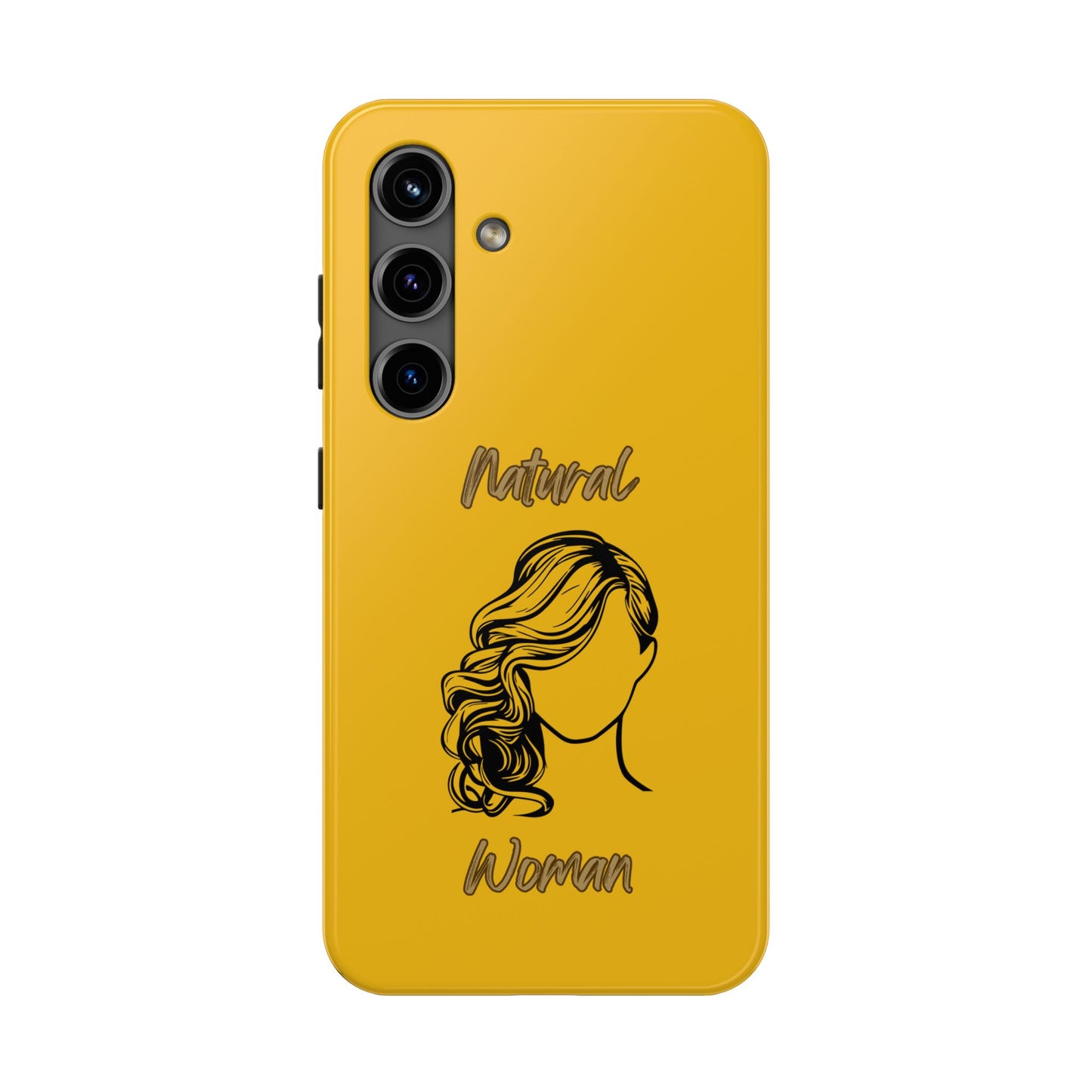 Natural Woman Long Curl (BL)Tough Phone Cases YELLOW