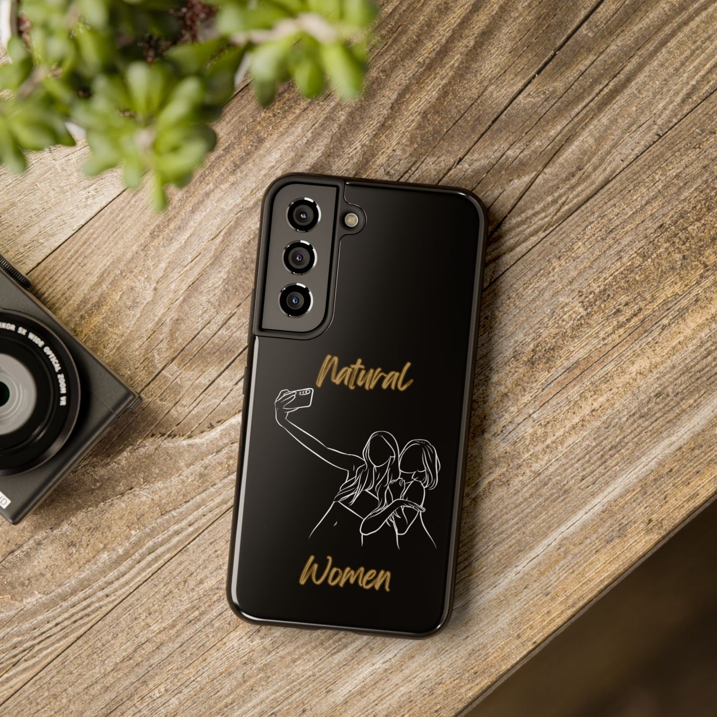 Natural Woman Friends Selfie (WL)Tough Phone Cases BLACK