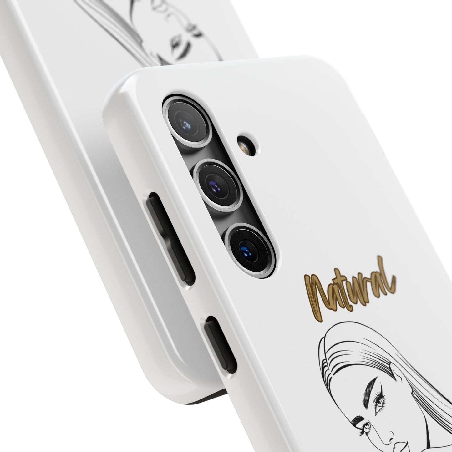 Natural Woman The Stare (BL) Tough Phone Cases WHITE